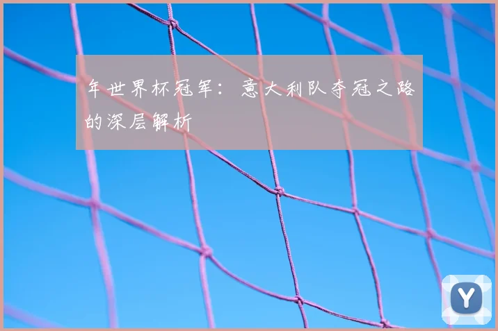 年世界杯冠军：意大利队夺冠之路的深层解析